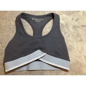 Beyond Yoga Racerback Sports Bra - Navy Blue Size Small